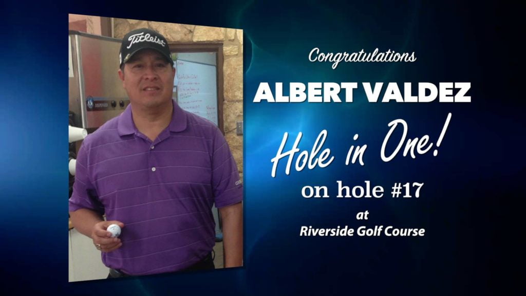 Albert Valdez Alamo City Golf Trail Hole in One