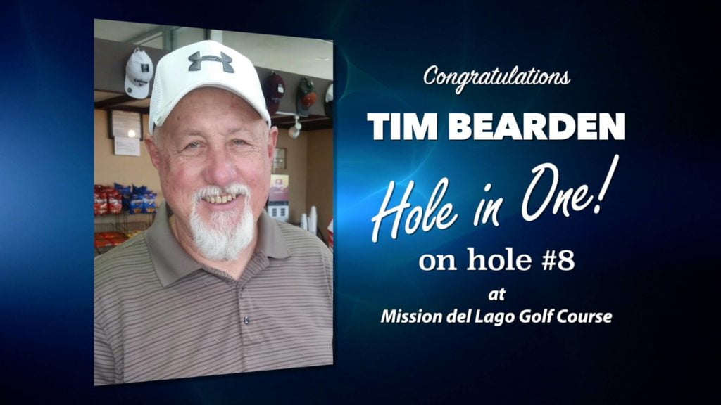 Tim Bearden Alamo City Golf Trail Hole in One