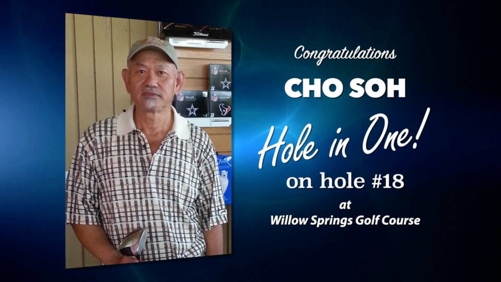Cho Soh Alamo City Golf Trail Hole in One
