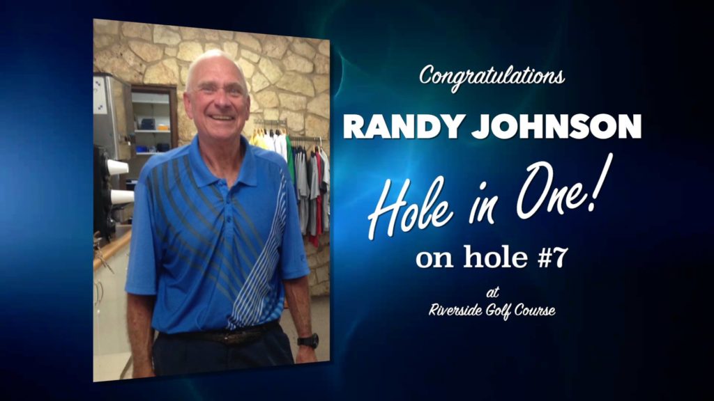 Randy Johnson Alamo City Golf Trail Hole in One